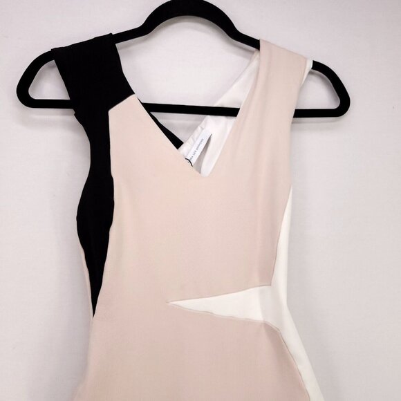 Kimora Lee Simmons Bodycon Pencil Dress Womens Size 2 Ribbed Crossed Back - Picture 3 of 16